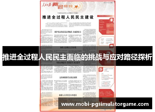推进全过程人民民主面临的挑战与应对路径探析